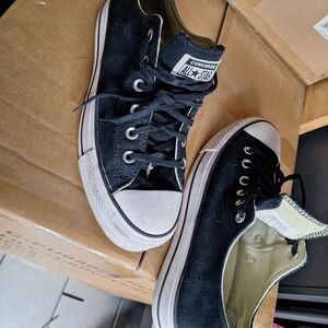 Converse Black and White Low-Top Sneakers